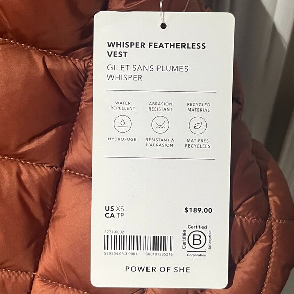 Athleta Whisper Featherless Puffer Vest - Picture 6 of 12